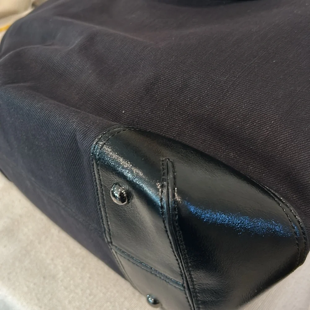 Authentic Burberry Blue Label Logo Drawstring Tote Bag